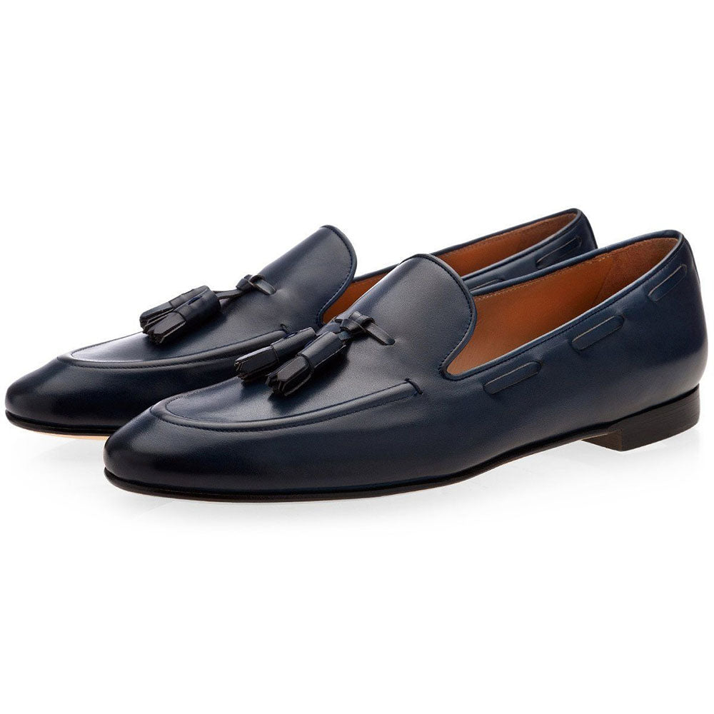 Superglamorous Philippe Nappa Loafers Navy