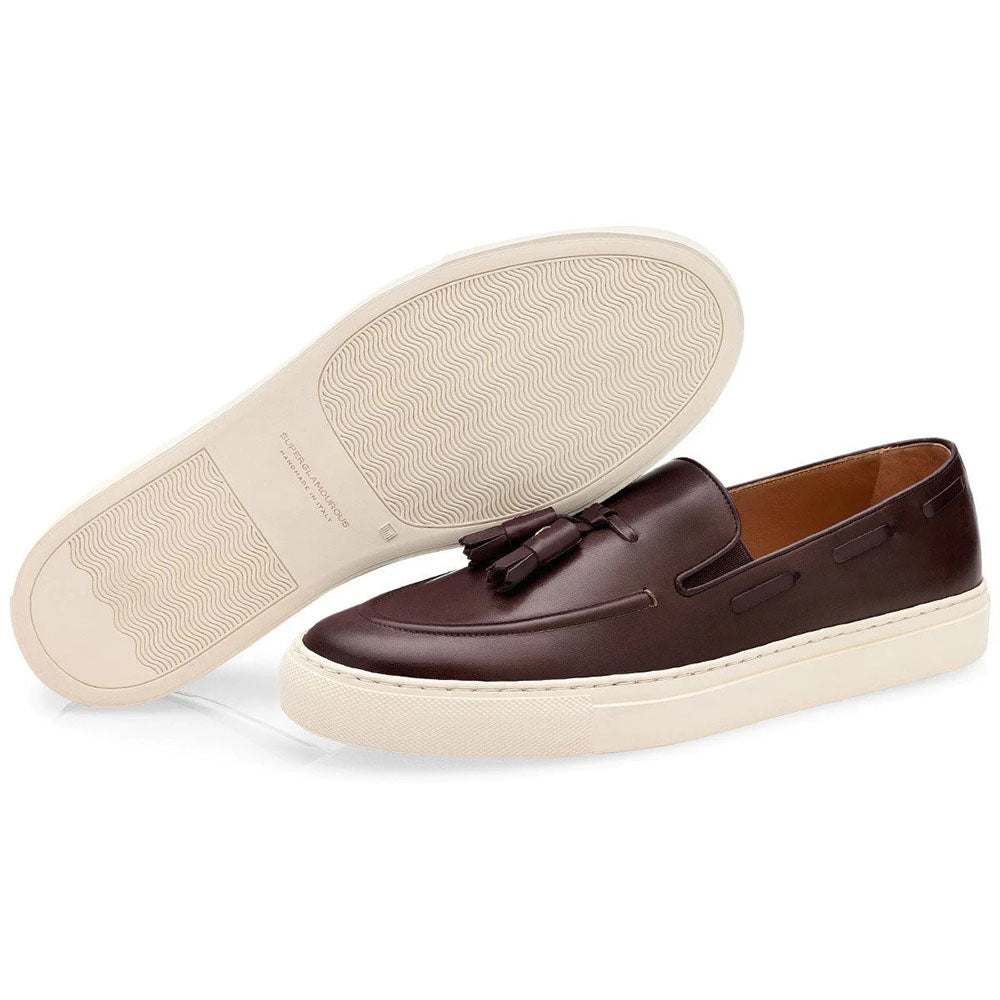Superglamourous Philippe Nappa Skate Sneakers Cocoa