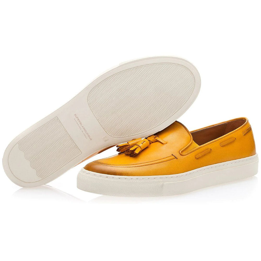 Superglamourous Philippe Nappa Skate Sneakers Mustard