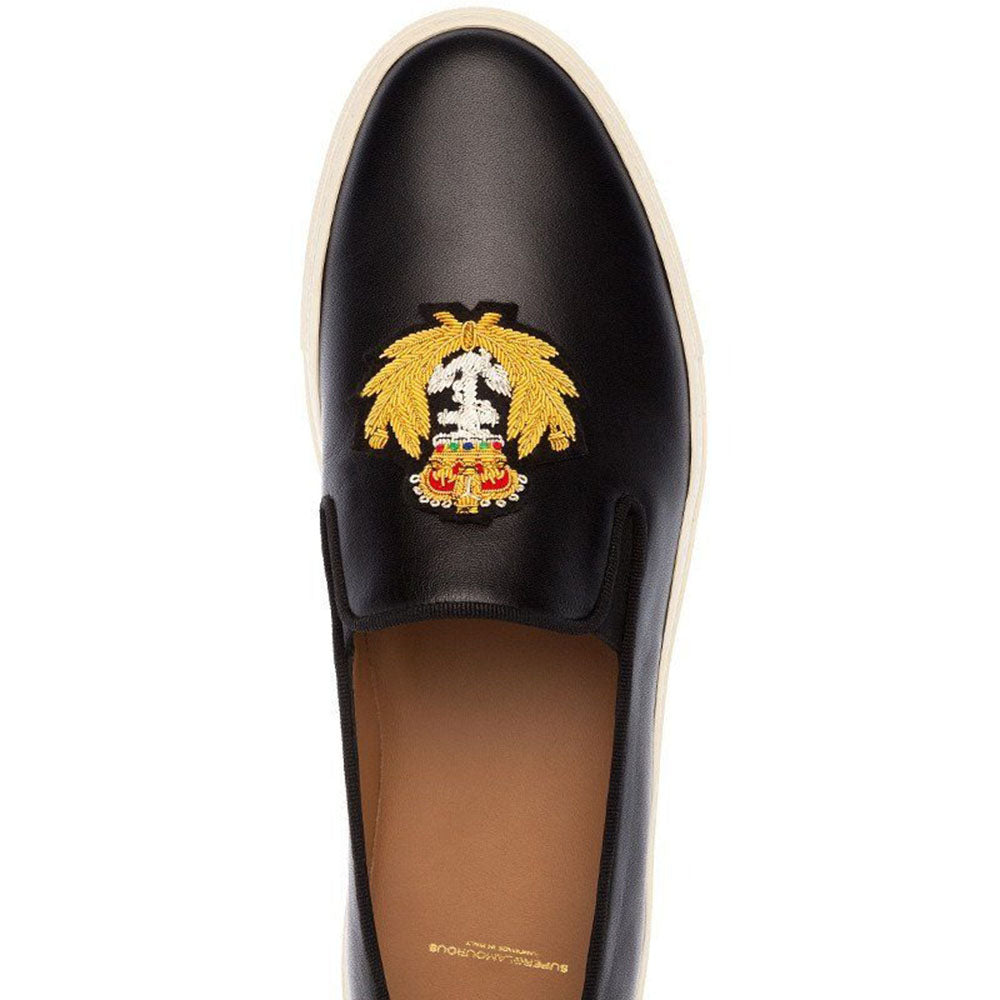 Superglamourous Raoul Nappa Skate Sneakers Black