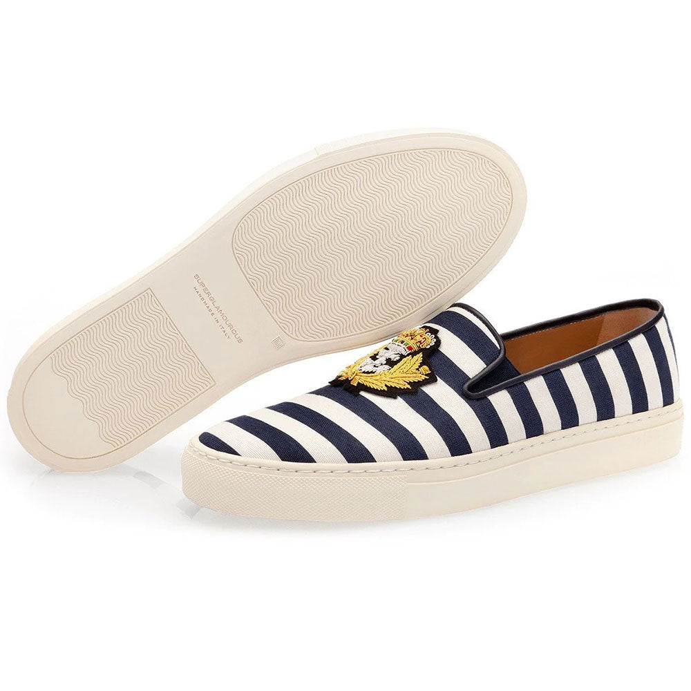 Superglamourous Raoul Pablo Skate Sneakers Navy