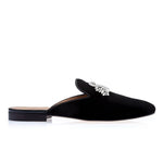 Superglamourous Raoulux Wrinkle Mules Black