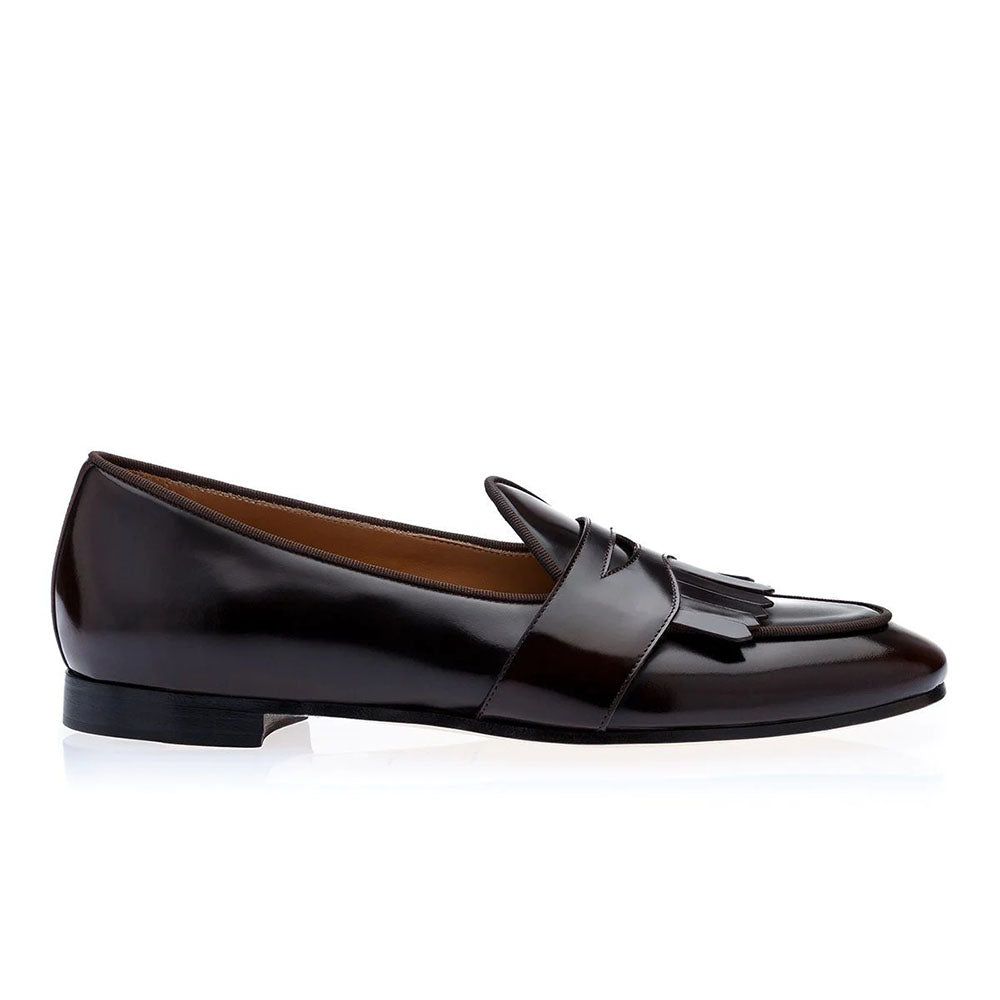 Superglamourous Tangerine 10 Cordovan Belgian Loafers Cocoa