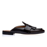 Superglamourous Tangerine 10 Cordovan Mules Cocoa