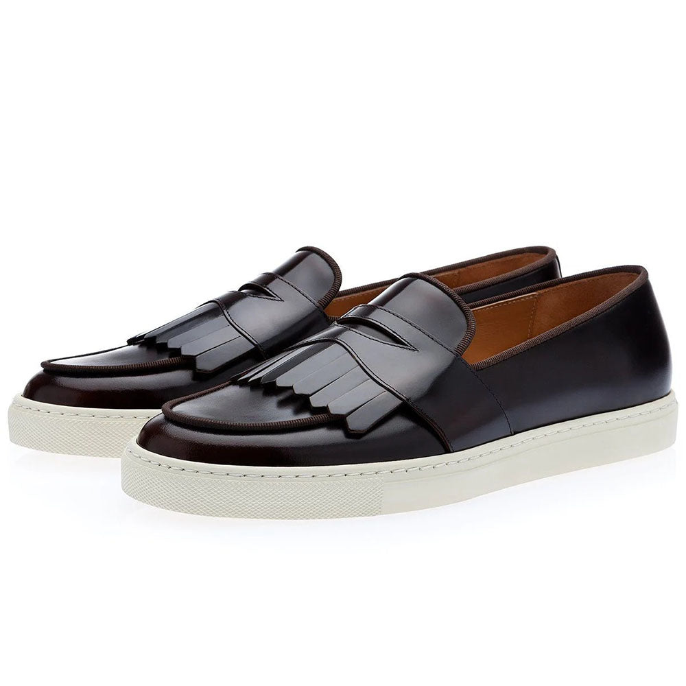 Superglamorous Tangerine 10 Cordovan Skate Sneakers Cocoa