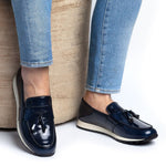 Superglamourous Tangerine 11 Brushed Active Sneakers Navy