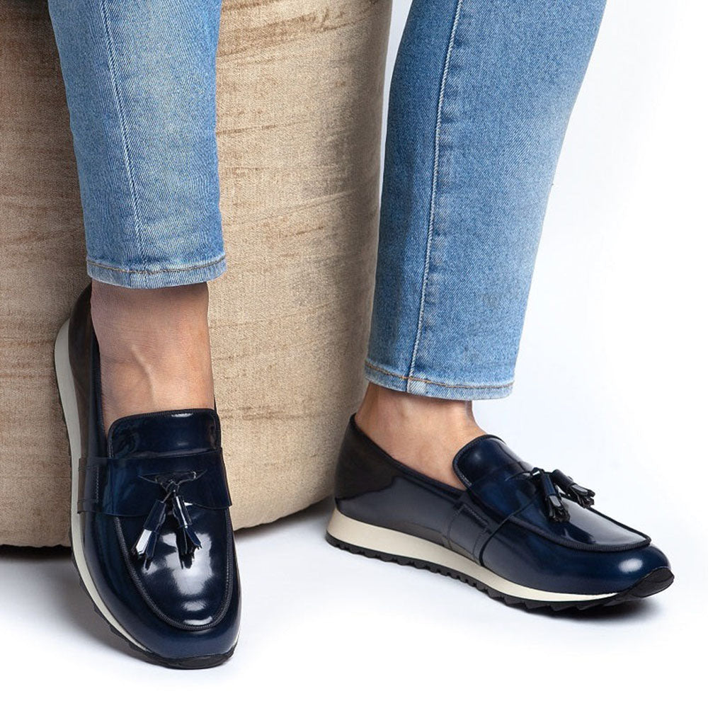 Superglamourous Tangerine 11 Brushed Active Sneakers Navy