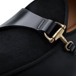 Superglamourous Tangerine 12 Cordovan Belgian Loafers Black