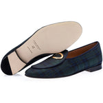Superglamourous Tangerine 13 Inverness Belgian Loafers Navy
