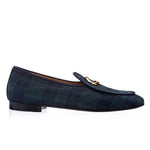 Superglamourous Tangerine 13 Inverness Belgian Loafers Navy