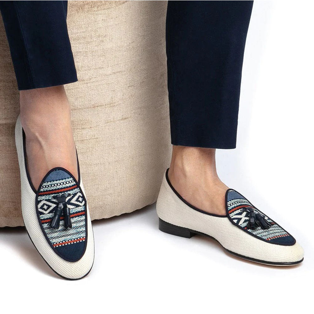 Superglamourous Tangerine 2 Belgian Loafers Multi Navaho