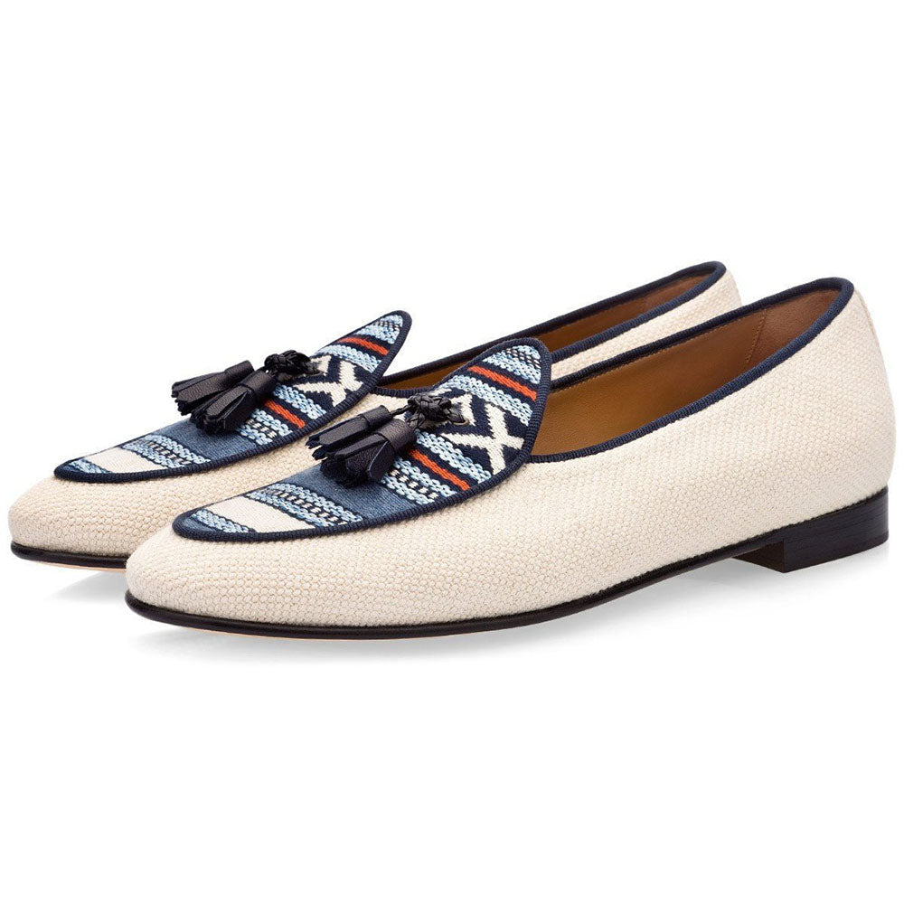 Superglamorous Tangerine 2 Belgian Loafers Multi Navaho