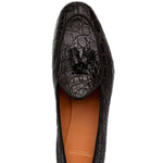 Superglamourous Tangerine 2 Mississippi Belgian Loafers Black