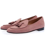 Superglamorous Tangerine 2 Nabuk Belgian Loafers Crepe