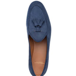 Superglamourous Tangerine 2 Nabuk Belgian Loafers Navy