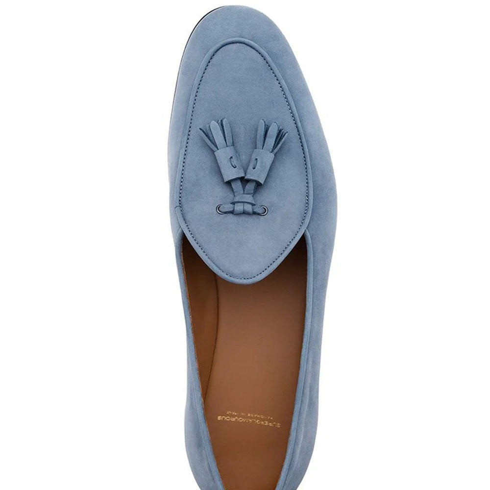 Superglamourous Tangerine 2 Nabuk Belgian Loafers Revel