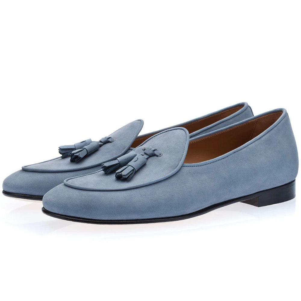 Superglamorous Tangerine 2 Nabuk Belgian Loafers Revel