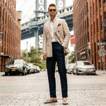 Superglamourous Tangerine 2 Nabuk Belgian Loafers Taupe