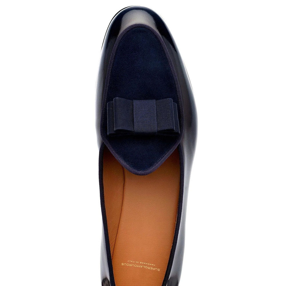 Superglamourous Tangerine 3 Brushed Belgian Loafers Navy