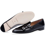 Superglamourous Tangerine 7 Brushed Belgian Loafers Black