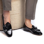 Superglamourous Tangerine 7 Brushed Belgian Loafers Black
