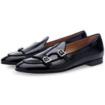 Superglamorous Tangerine 7 Brushed Belgian Loafers Black