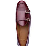 Superglamourous Tangerine 7 Brushed Belgian Loafers Burgundy