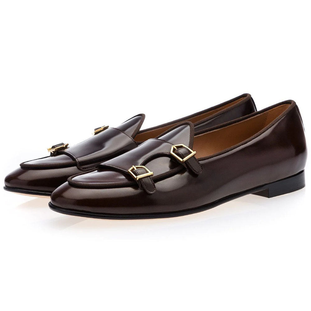 Superglamorous Tangerine 7 Brushed Belgian Loafers Cocoa