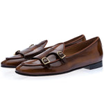 Superglamorous Tangerine 7 Brushed Belgian Loafers Cognac