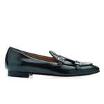 Superglamourous Tangerine 7 Brushed Belgian Loafers Green