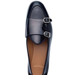 Superglamourous Tangerine 7 Brushed Belgian Loafers Navy