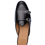 Superglamourous Tangerine 7 Brushed Mules Black