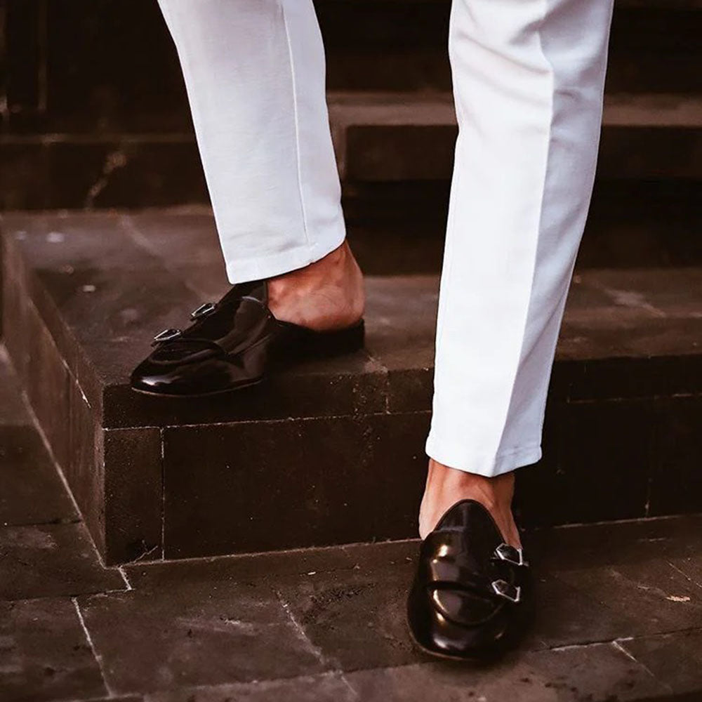 Superglamourous Tangerine 7 Brushed Mules Black