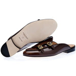 Superglamourous Tangerine 7 Brushed Mules Cocoa