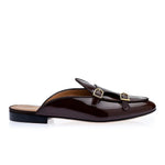 Superglamourous Tangerine 7 Brushed Mules Cocoa