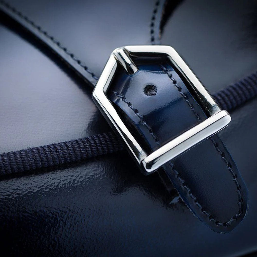 Superglamourous Brushed Mules Navy