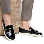 Superglamourous Tangerine 7 Brushed Skate Sneakers Black