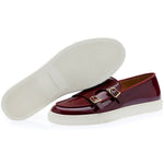 Superglamourous Tangerine 7 Brushed Skate Sneakers Burgundy