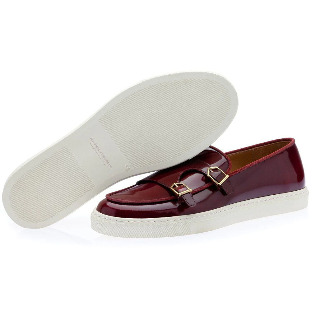 Superglamourous Tangerine 7 Brushed Skate Sneakers Burgundy