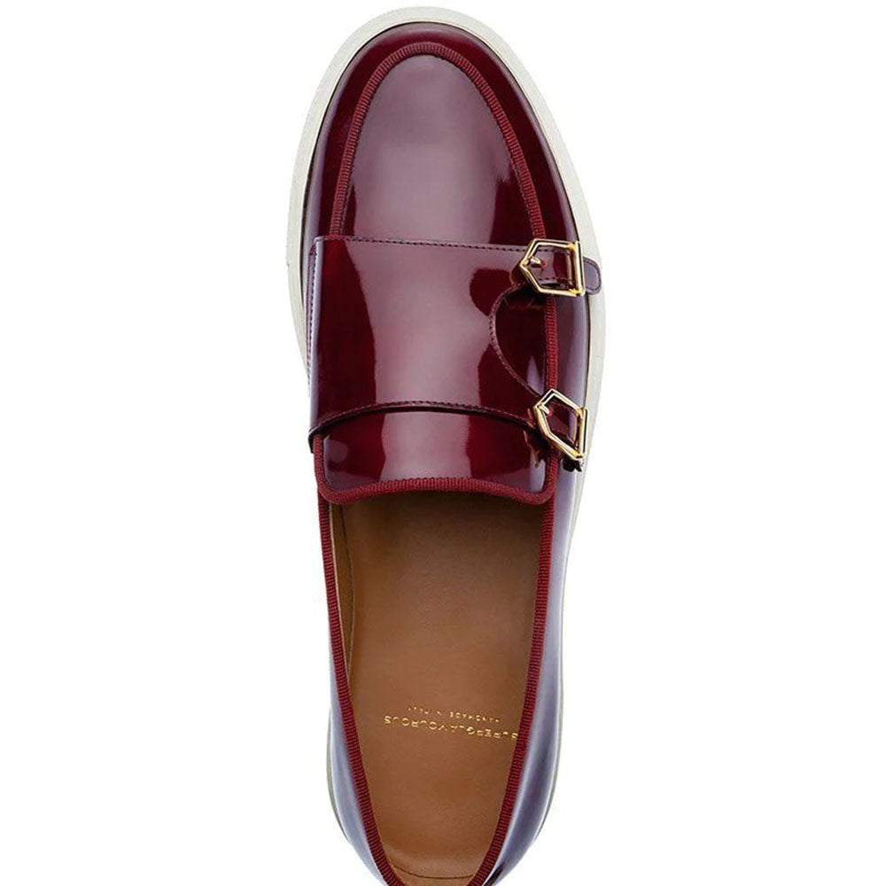 Superglamourous Tangerine 7 Brushed Skate Sneakers Burgundy