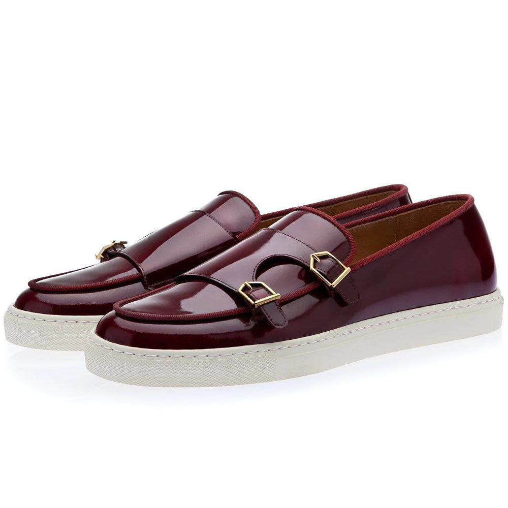 Superglamorous Tangerine 7 Brushed Skate Sneakers Burgundy