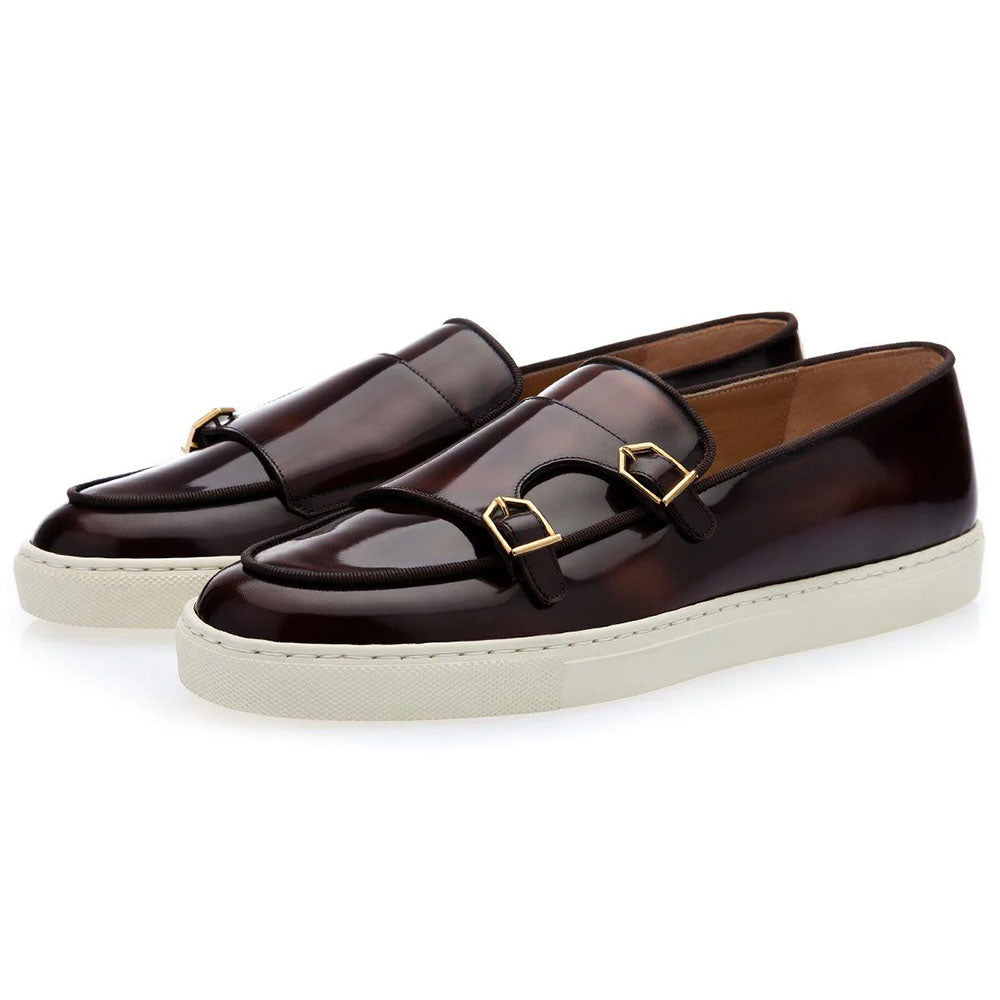 Superglamorous Tangerine 7 Brushed Skate Sneakers Cocoa