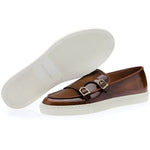 Superglamourous Tangerine 7 Brushed Skate Sneakers Cognac