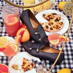 Superglamourous Tangerine 7 Georgia Belgian Loafers Navy