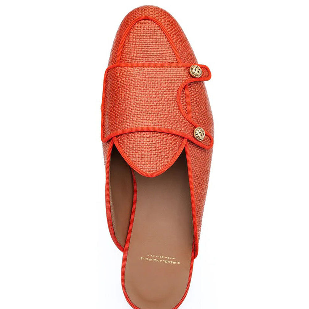 Superglamourous Tangerine 7 Georgia Mules Orange