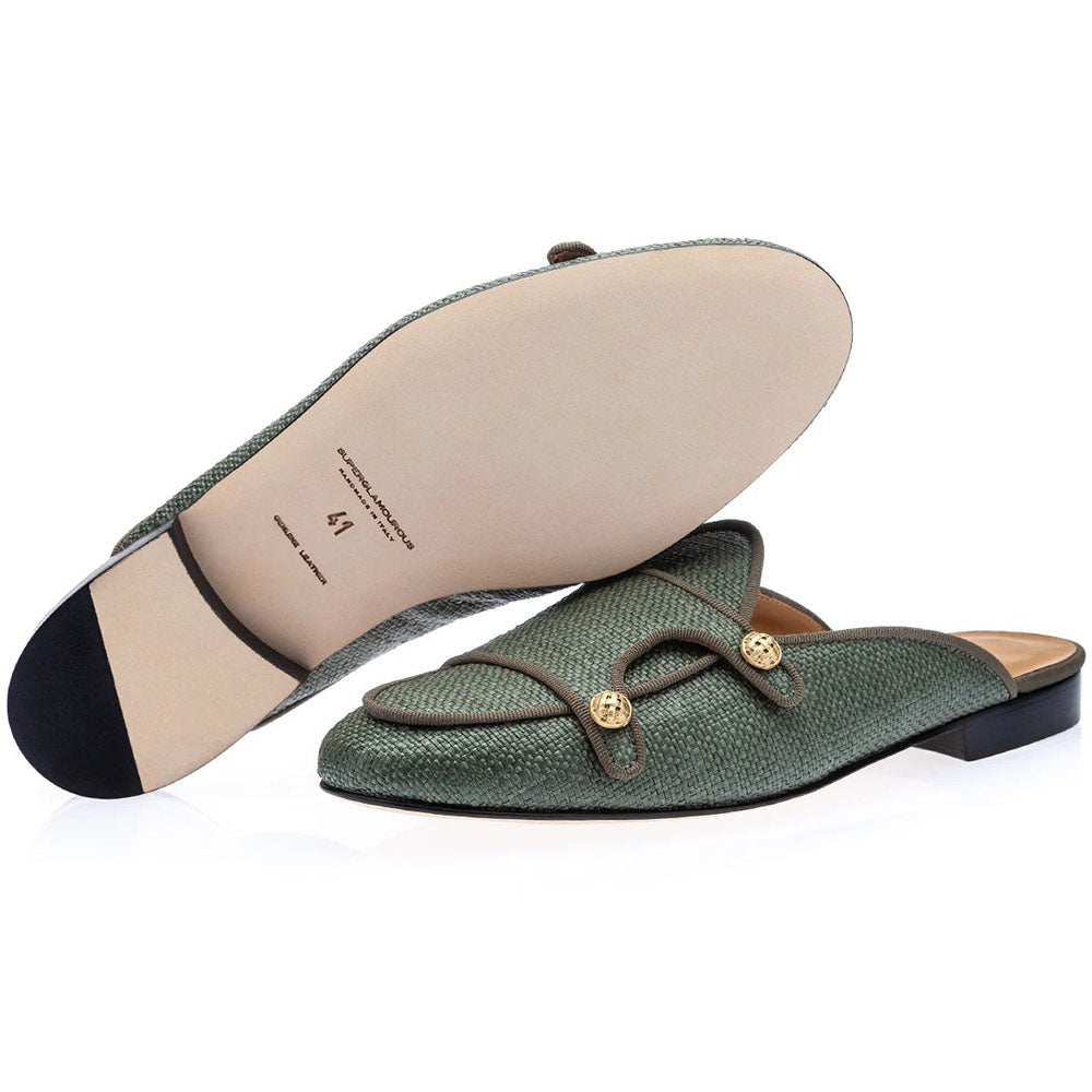 Superglamourous Tangerine 7 Georgia Mules Sage