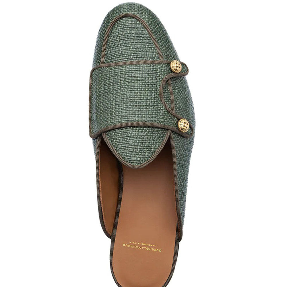 Superglamourous Tangerine 7 Georgia Mules Sage
