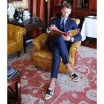 Superglamourous Tangerine 7 Rafia Belgian Loafers White