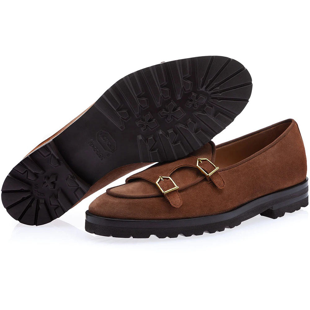 Superglamourous Tangerine 7-T Softy Belgian Loafers Cigar