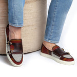 Superglamourous Tangerine 7 Tetris Skate Sneakers Brown